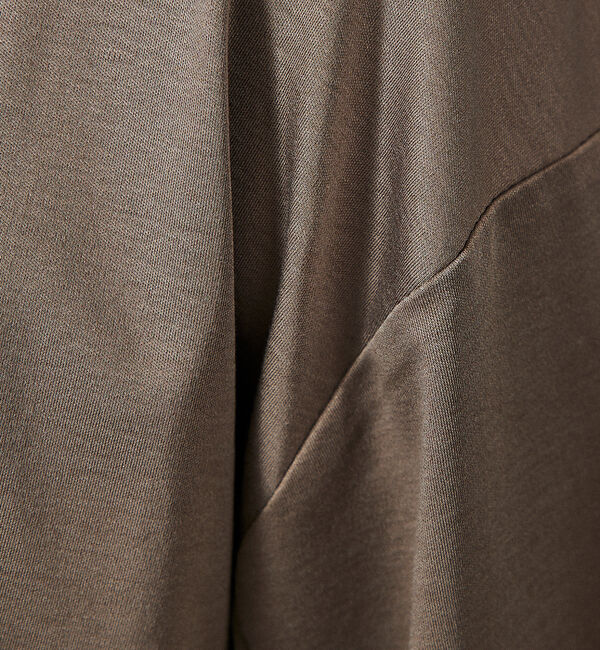 ABAHOUSE「【ドローコード】Wシルケット ドレープ Tシャツ / オーバーサイズ」|Tシャツ・カットソー|