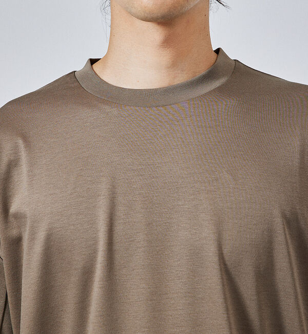 ABAHOUSE「【ドローコード】Wシルケット ドレープ Tシャツ / オーバーサイズ」|Tシャツ・カットソー|