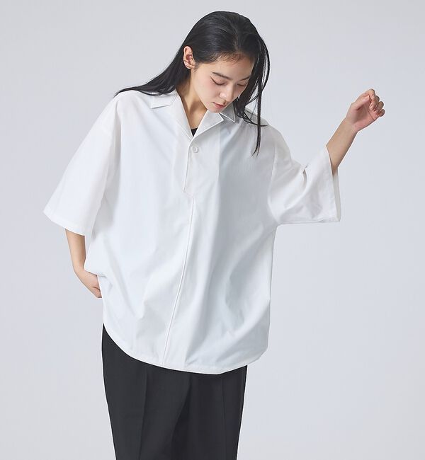 ABAHOUSE「【FORTUNA /フォルトゥナ】ECOTEC OpenCollarPO-Shi」|シャツ・ブラウス|