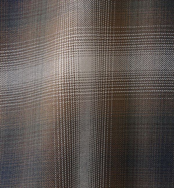 ABAHOUSE「オンブレーチェック オープンカラーシャツ / オーバーサイズ【予約】」|シャツ・ブラウス|