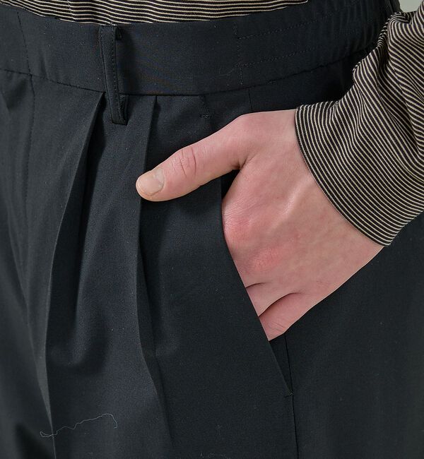 ABAHOUSE「トロストレッチ 2タック イージーワイドスラックス / ワイドパンツ【予約】」|その他|