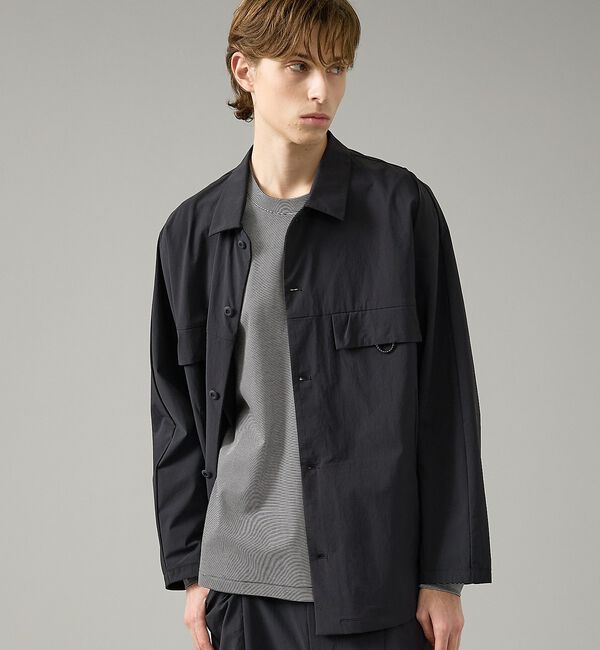 ABAHOUSE「【CORDURA】TUCK＆DARTS コーデュラナイロン シャツブルゾン /」|ブルゾン・スタジャン|