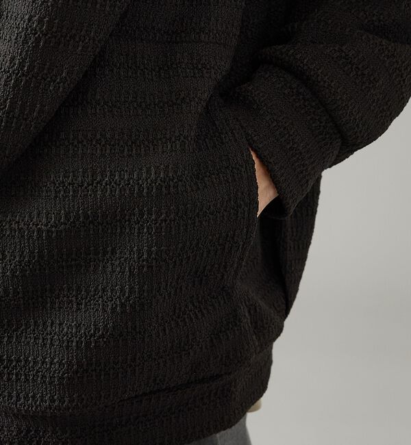 ABAHOUSE「シアーストレッチ ダブルジップ メッシュパーカー【予約】」|パーカー|