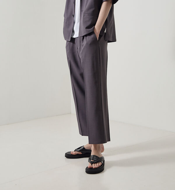 alfredoBANNISTER「＜クロコ型押し＞【WRAP SHOES】ボリュームソール雪駄 トングサンダル」|サンダル|