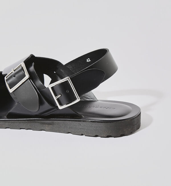 alfredoBANNISTER「バックル ストラップ レザーサンダル」|サンダル|