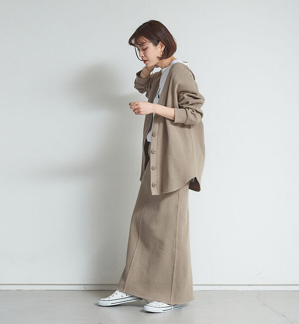 Rouge vif「【セットアップ対応】ワッフルロングスカート」|スカート|