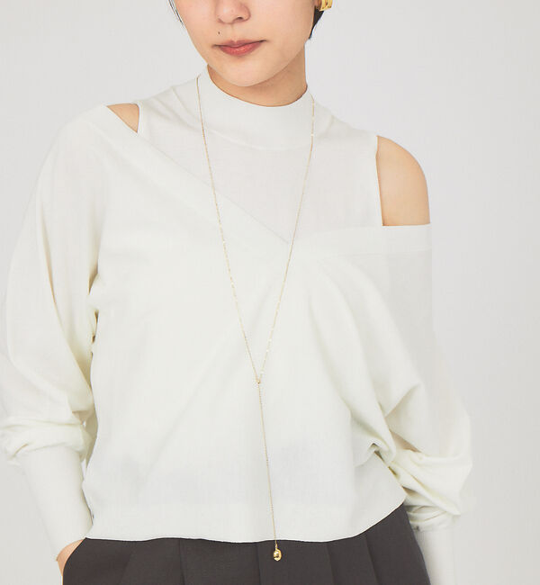 Rouge vif「Vネックプルオーバーニット」|ニット・セーター|