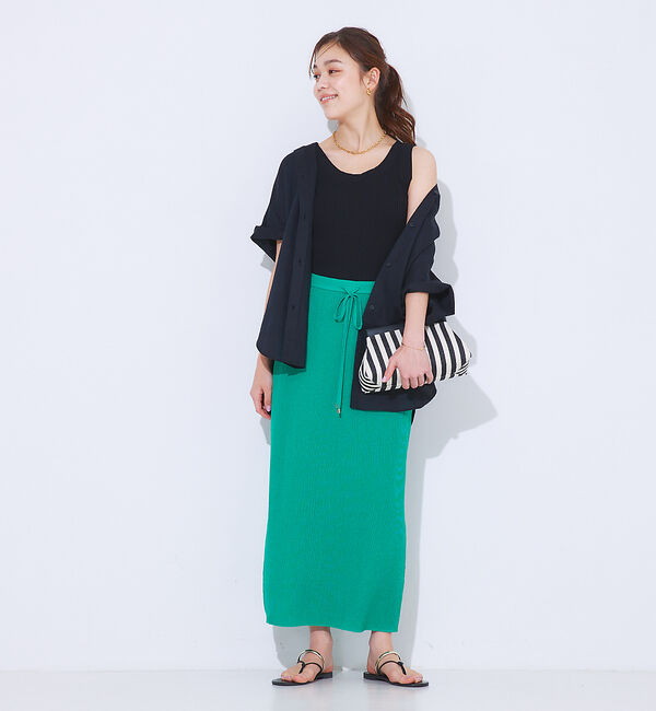 Rouge vif「【セットアップ対応】ストレートニットスカート」|スカート|