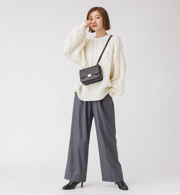 Rouge vif「ケーブルBIGプルオーバー」|ニット・セーター|