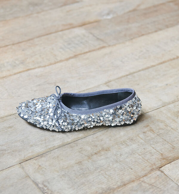 Rouge vif「【PELLICO SUNNY/ペリーコサニー】スパンコールフラット」|バレエシューズ|