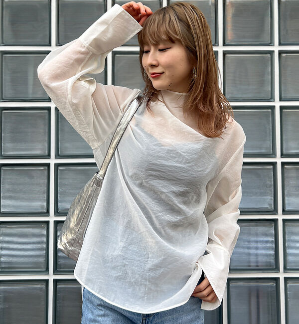 Rouge vif「ニュアンスタートルシアーブラウス」|シャツ・ブラウス|