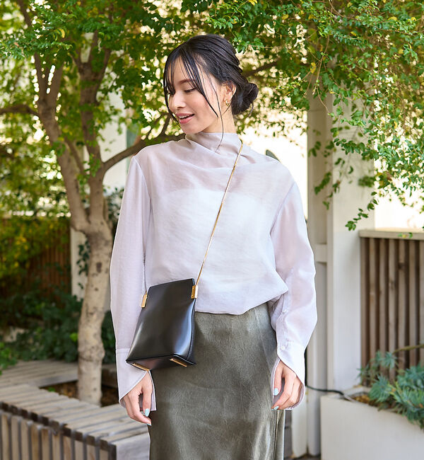 Rouge vif「ニュアンスタートルシアーブラウス」|シャツ・ブラウス|