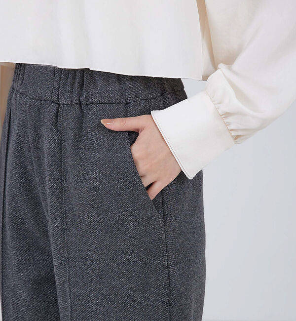 qualite「【セットアップ対応】ツイルジャージパンツ」|スラックス|