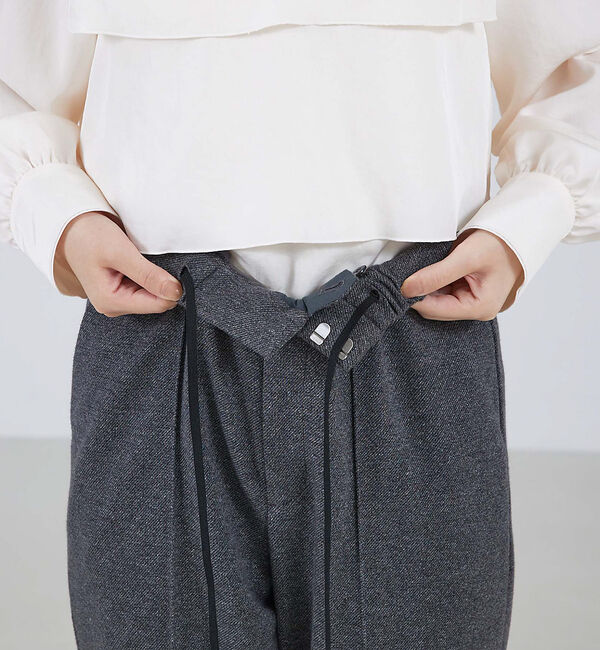 qualite「【セットアップ対応】ツイルジャージパンツ」|スラックス|