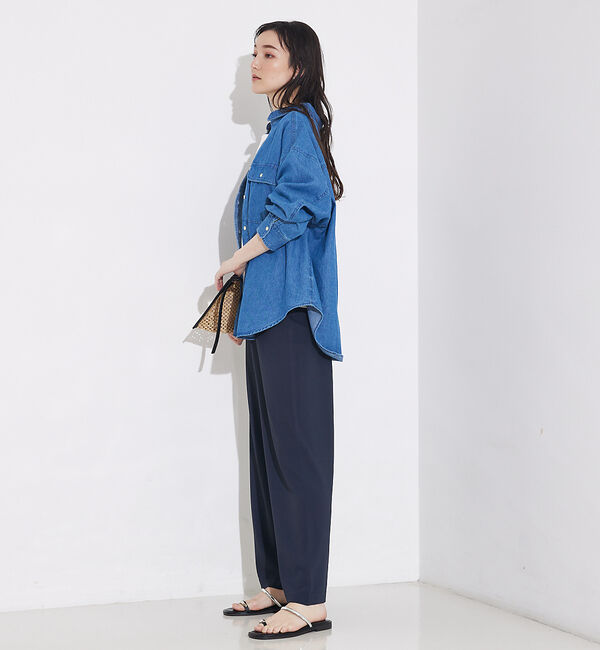 qualite「ミドルオンスデニムシャツ」|シャツ・ブラウス|