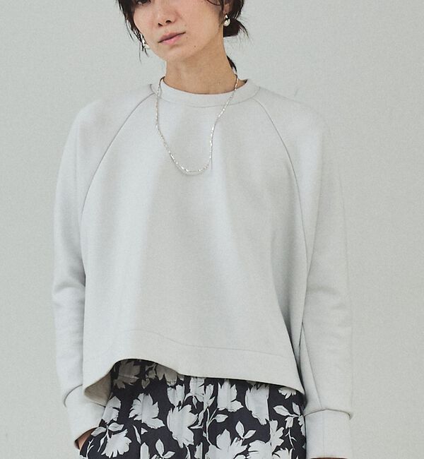 qualite「2月上旬入荷！【楽なのに上品】ダンボールボックスプルオーバー【予約】」|スウェット・ジャージ|ライトグレー
