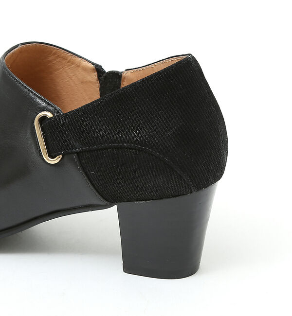 AU BANNISTER「【スノーソール】切り替しブーティー」|ショートブーツ|