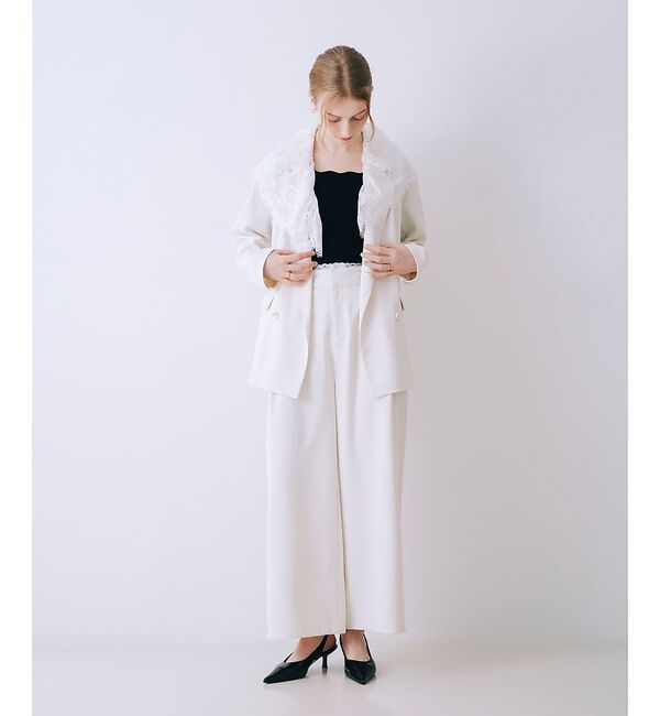 SELFIST「レース付きテーラドカラージャケット【予約】」|テーラードジャケット|