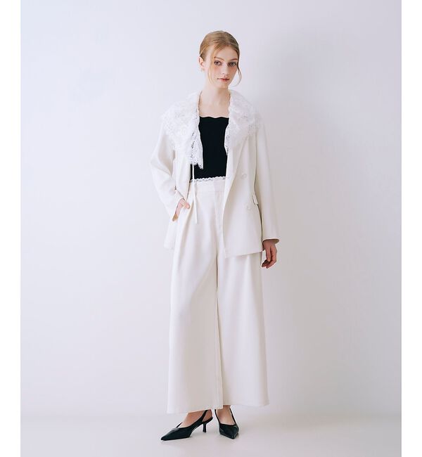 SELFIST「レース付きテーラドカラージャケット【予約】」|テーラードジャケット|