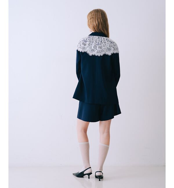 SELFIST「レース付きテーラドカラージャケット【予約】」|テーラードジャケット|