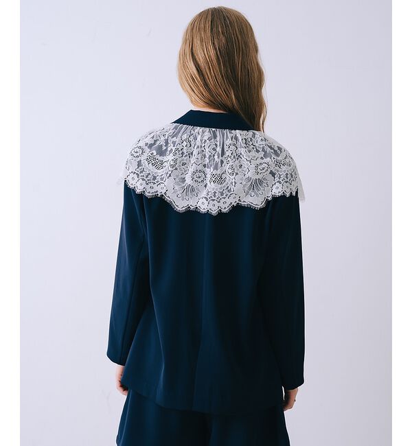 SELFIST「レース付きテーラドカラージャケット【予約】」|テーラードジャケット|