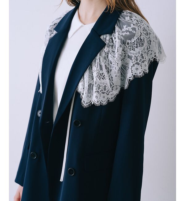 SELFIST「レース付きテーラドカラージャケット【予約】」|テーラードジャケット|