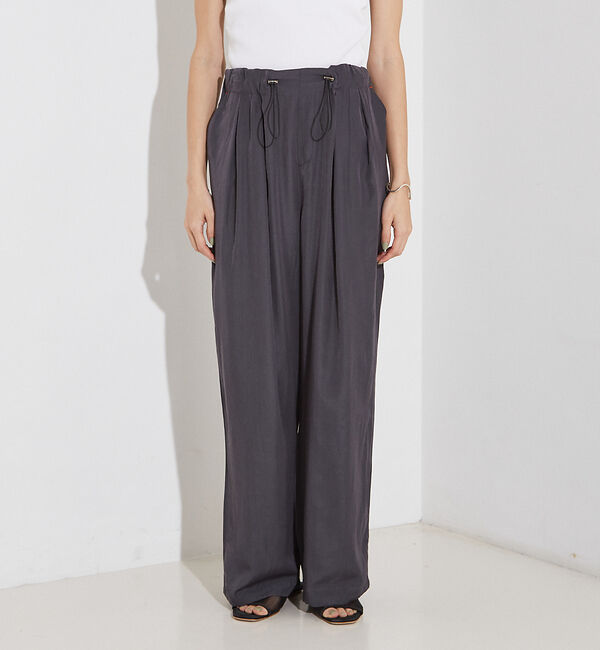 NOMINE「【セットアップ着用可】ヴィンテージサテン ドロスト パンツ」|その他|