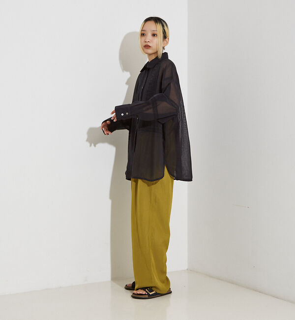 NOMINE「【セットアップ着用可】ヴィンテージサテン ドロスト パンツ」|その他|
