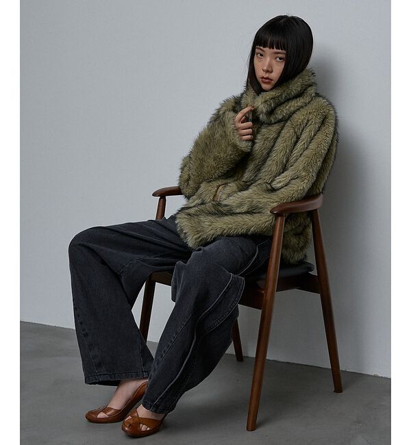 NOMINE「スタンドフェイクファーブルゾン」|ブルゾン・スタジャン|