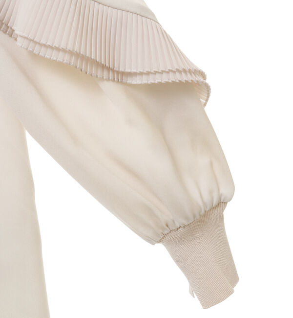  「【MARILYN MOON】フリルブラウス/2way tuck frill knit tie dress」|シャツ・ブラウス|