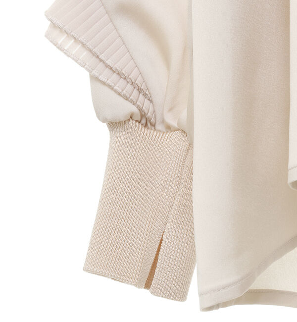  「【MARILYN MOON】フリルブラウス/2way tuck frill knit tie dress」|シャツ・ブラウス|