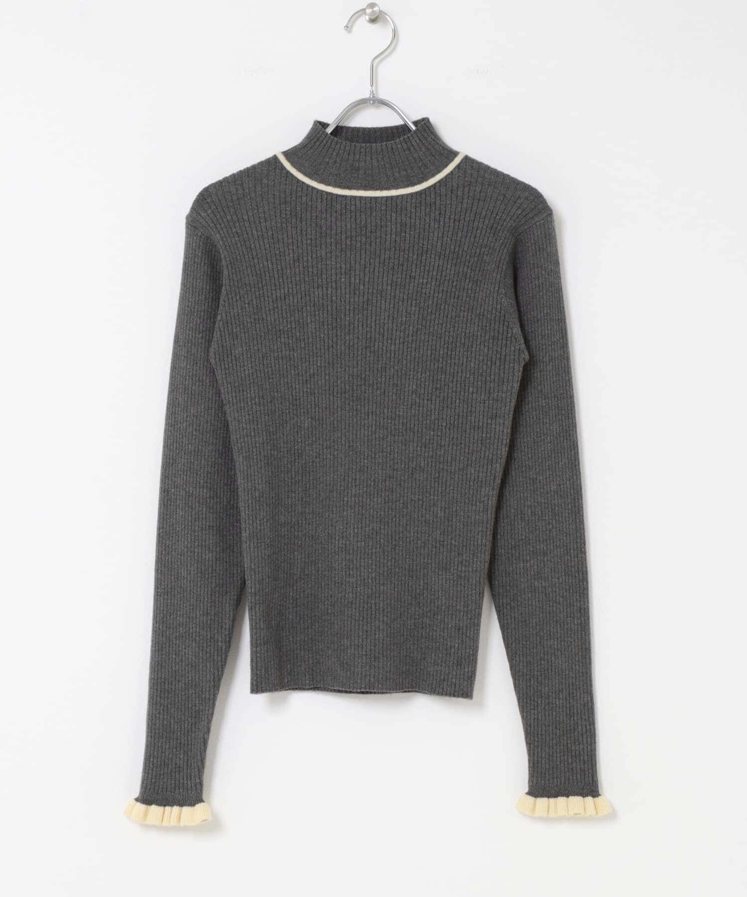 Sonny Label 「袖口フリルハイネックプルオーバー」|ニット・セーター|