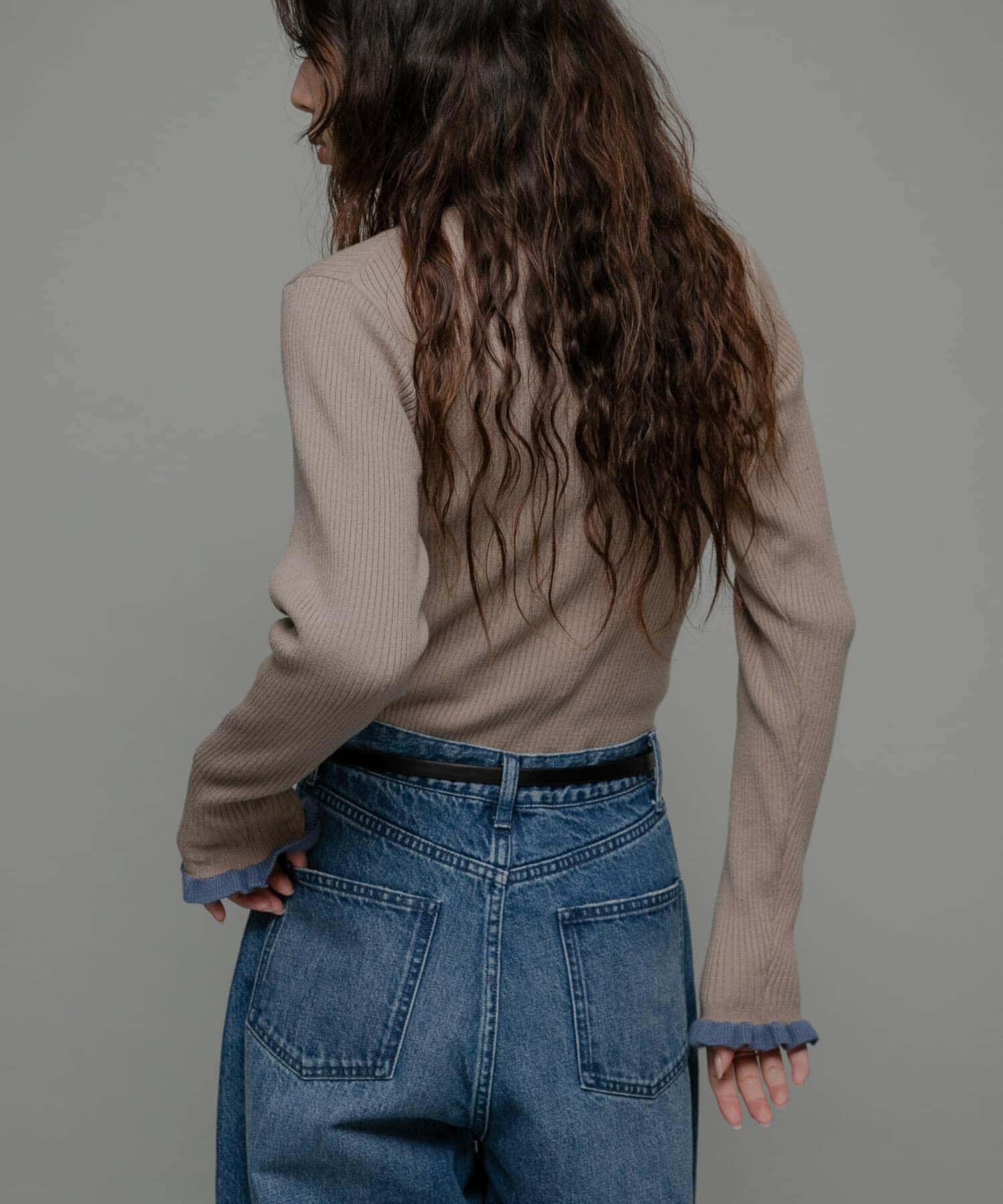 Sonny Label 「袖口フリルハイネックプルオーバー」|ニット・セーター|