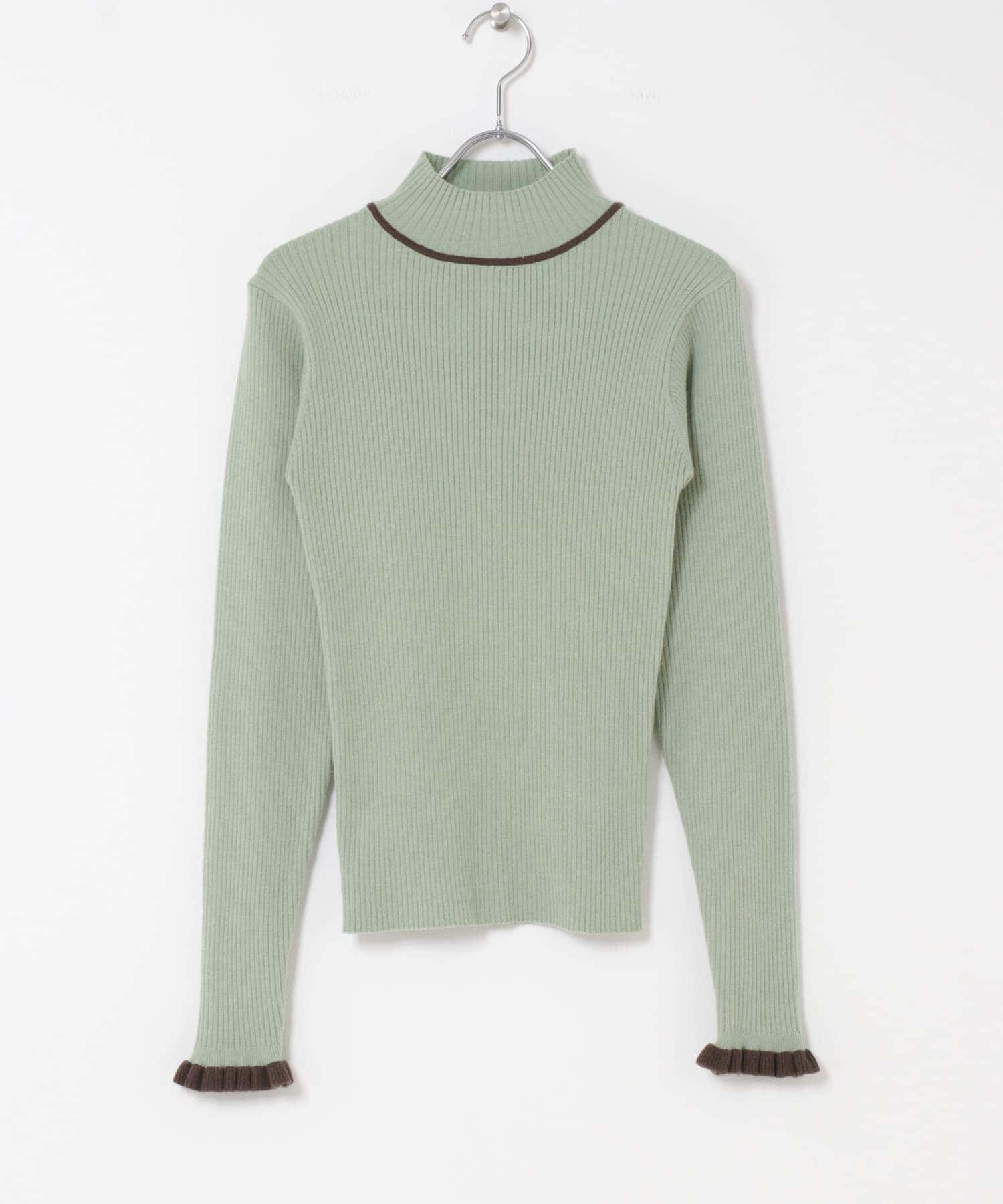 Sonny Label 「袖口フリルハイネックプルオーバー」|ニット・セーター|