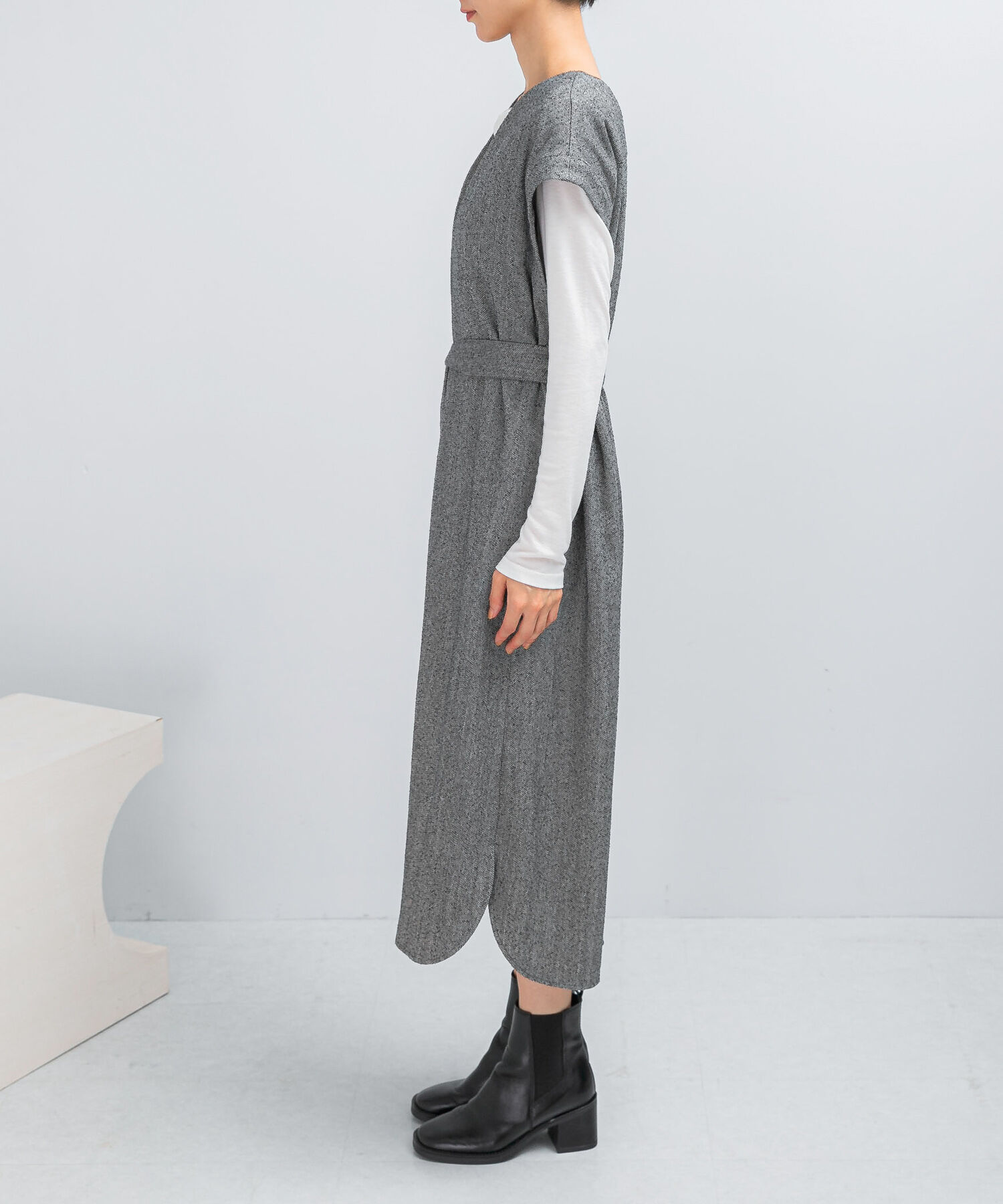 URBAN RESEARCH ROSSO「ウエストマークジャンパースカート」|ワンピース|