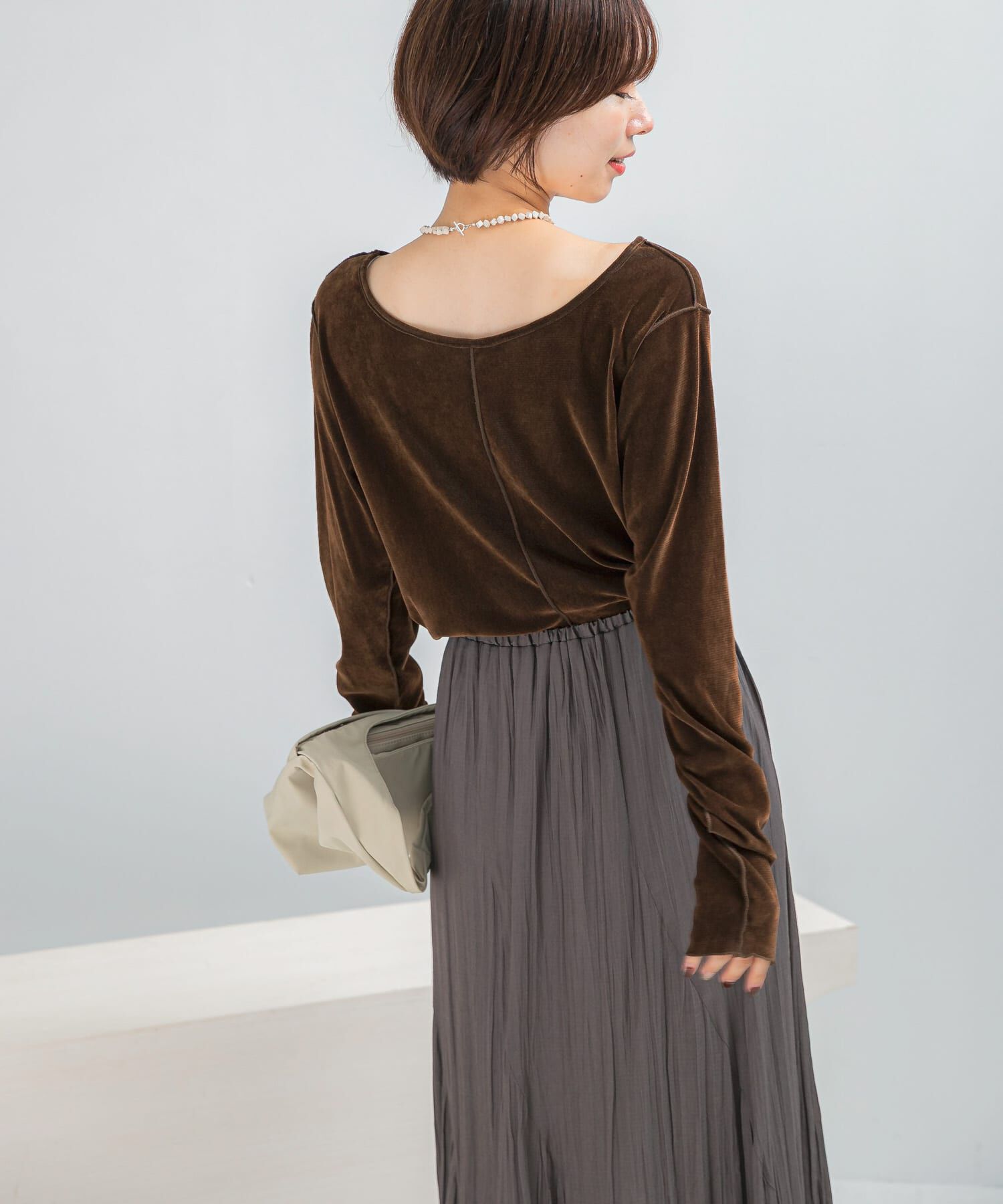 URBAN RESEARCH ROSSO「シアーベロアシームデザインプルオーバー」|Tシャツ・カットソー|