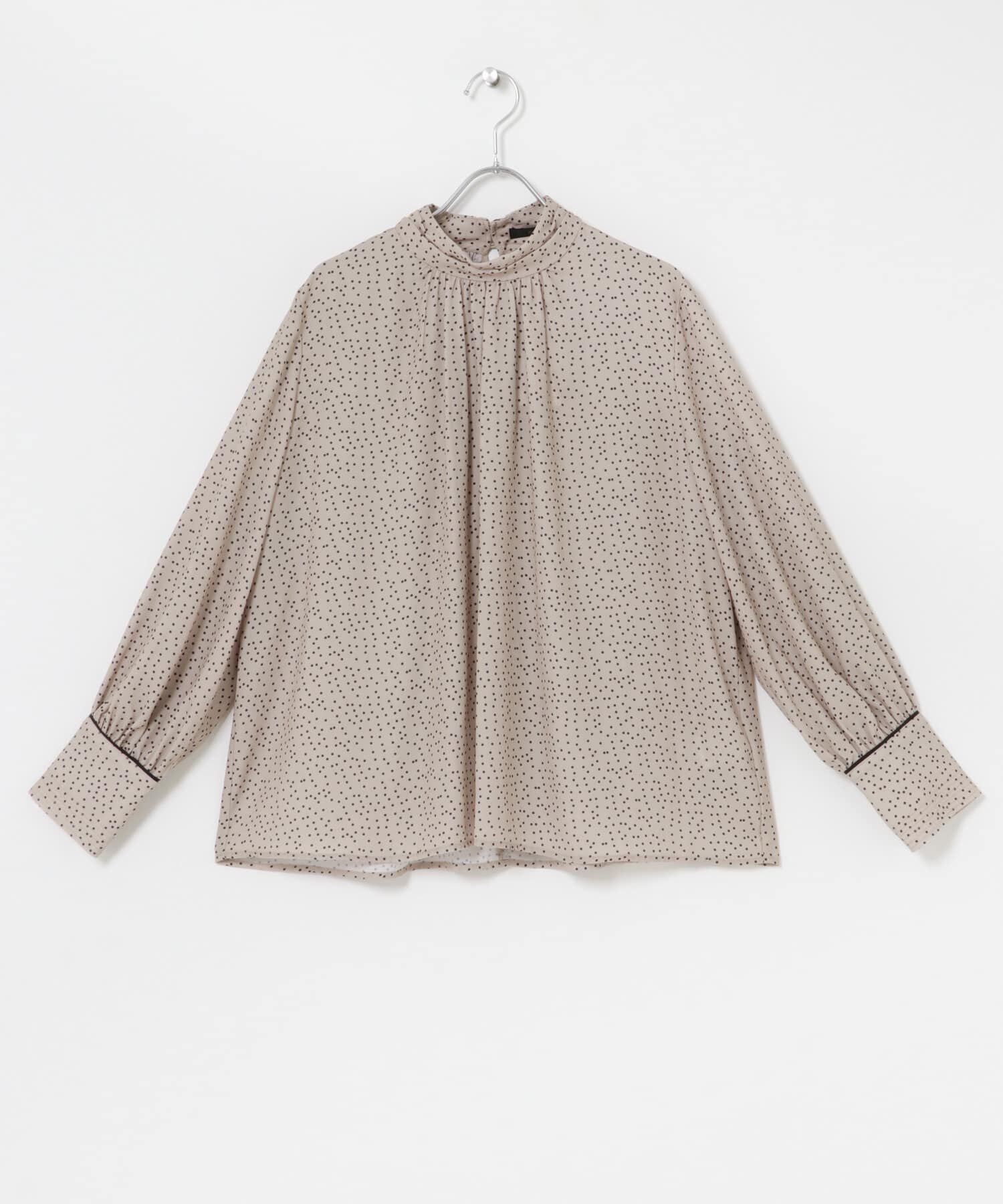 URBAN RESEARCH ROSSO「ギャザーハイネックブラウス」|シャツ・ブラウス|