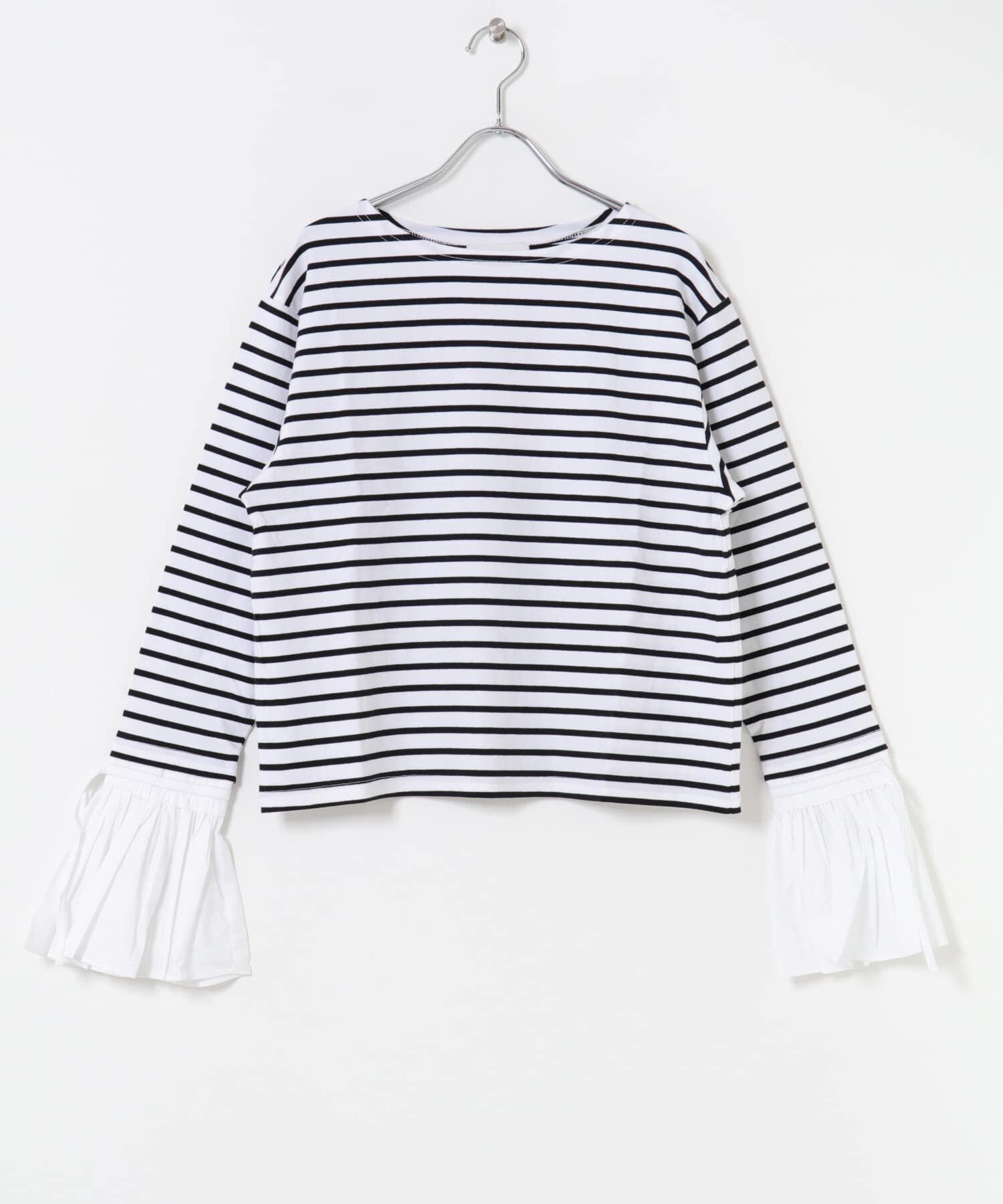 URBAN RESEARCH ROSSO「Mewl　シャツスリーブボーダーTOPS」|Tシャツ・カットソー|