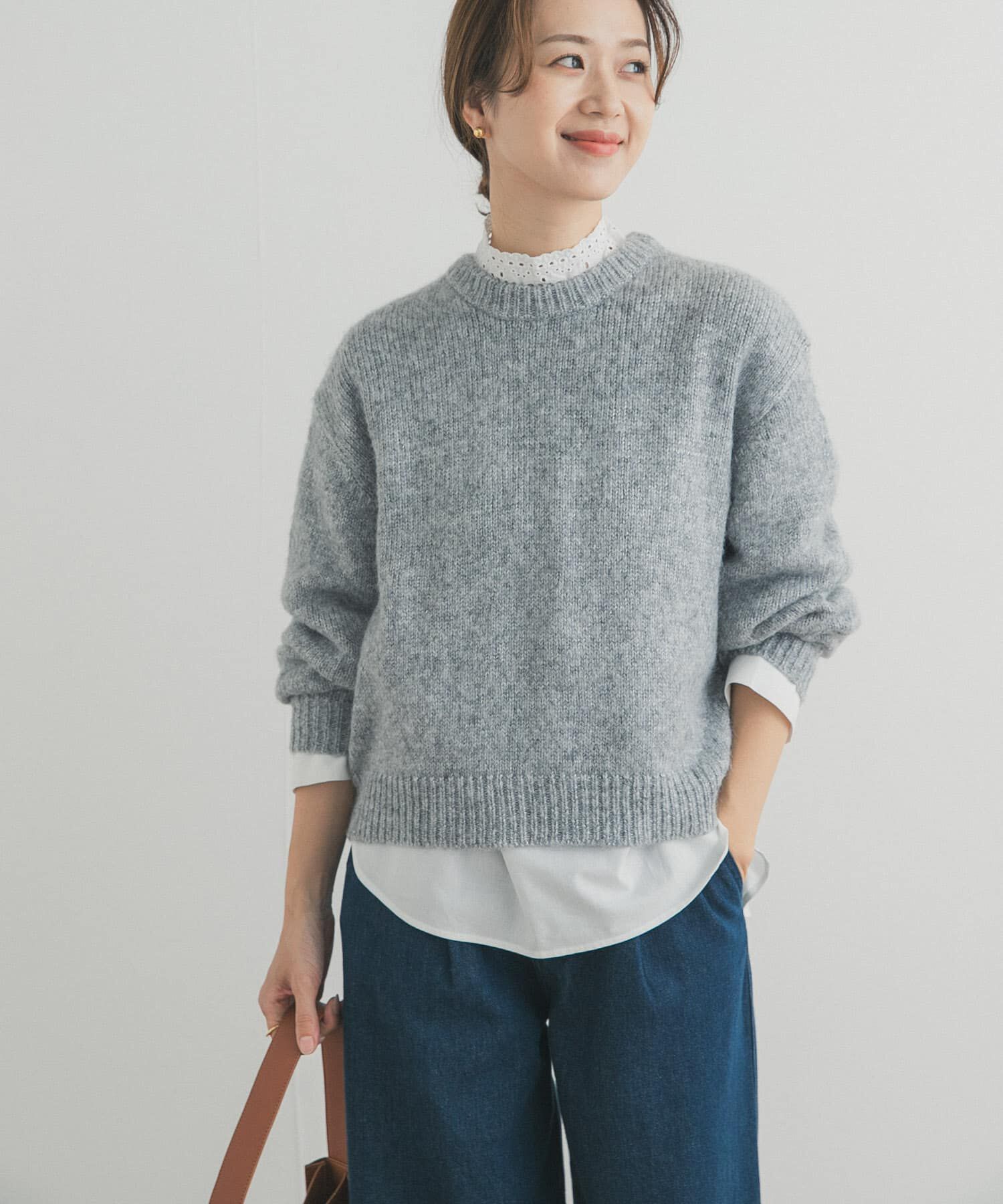 URBAN RESEARCH DOORS「ラメニットプルオーバー」|ニット・セーター|