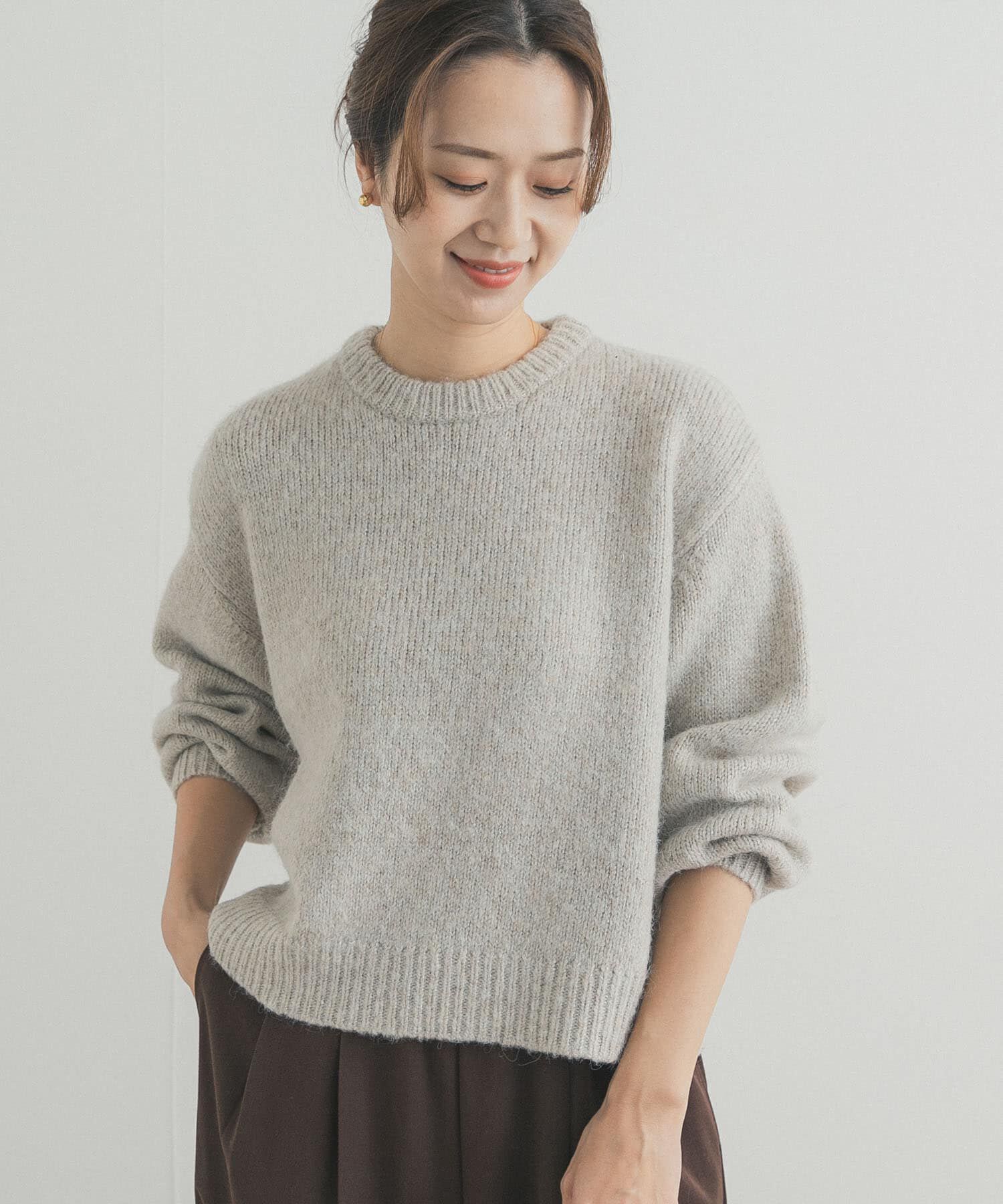 URBAN RESEARCH DOORS「ラメニットプルオーバー」|ニット・セーター|