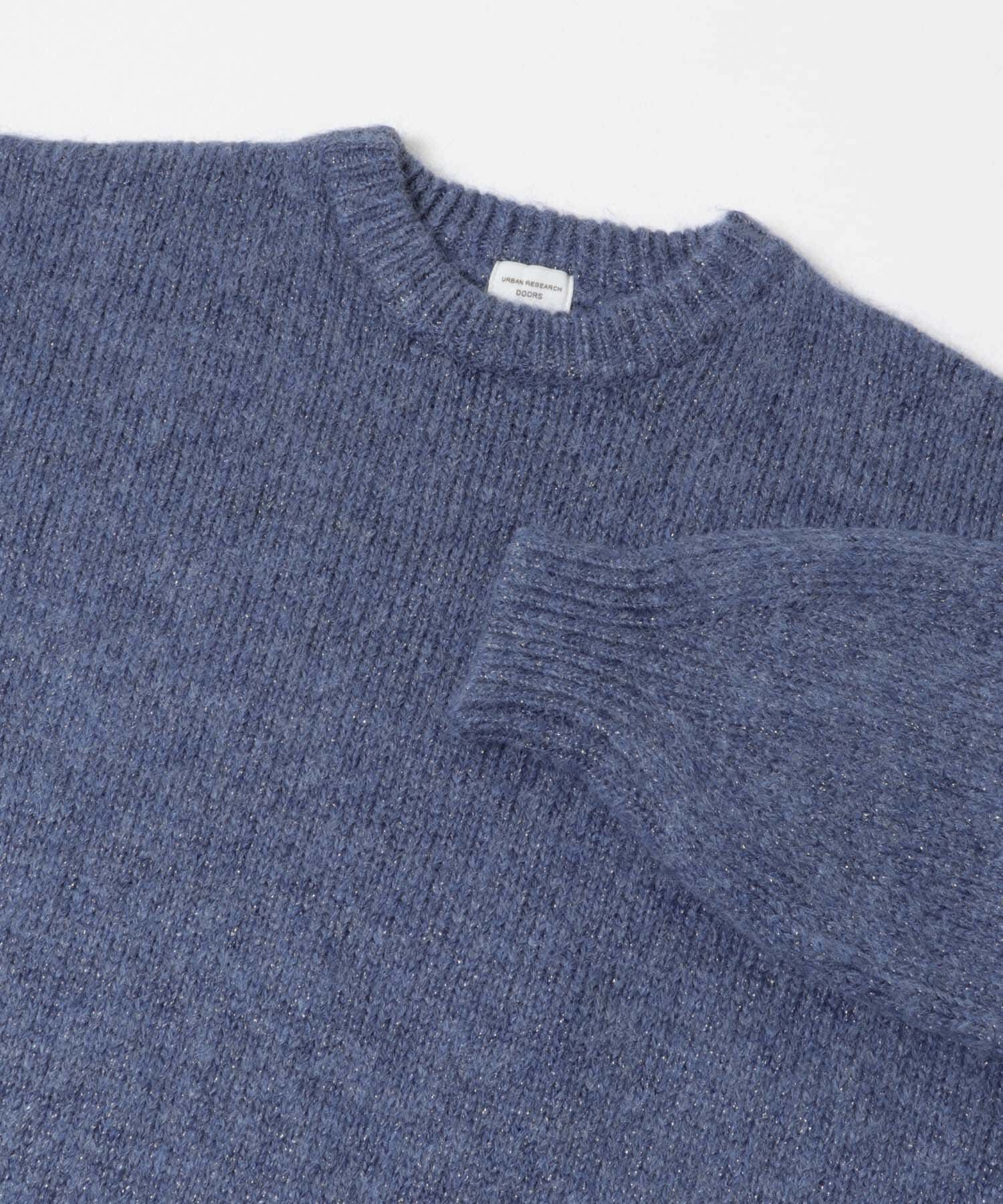 URBAN RESEARCH DOORS「ラメニットプルオーバー」|ニット・セーター|