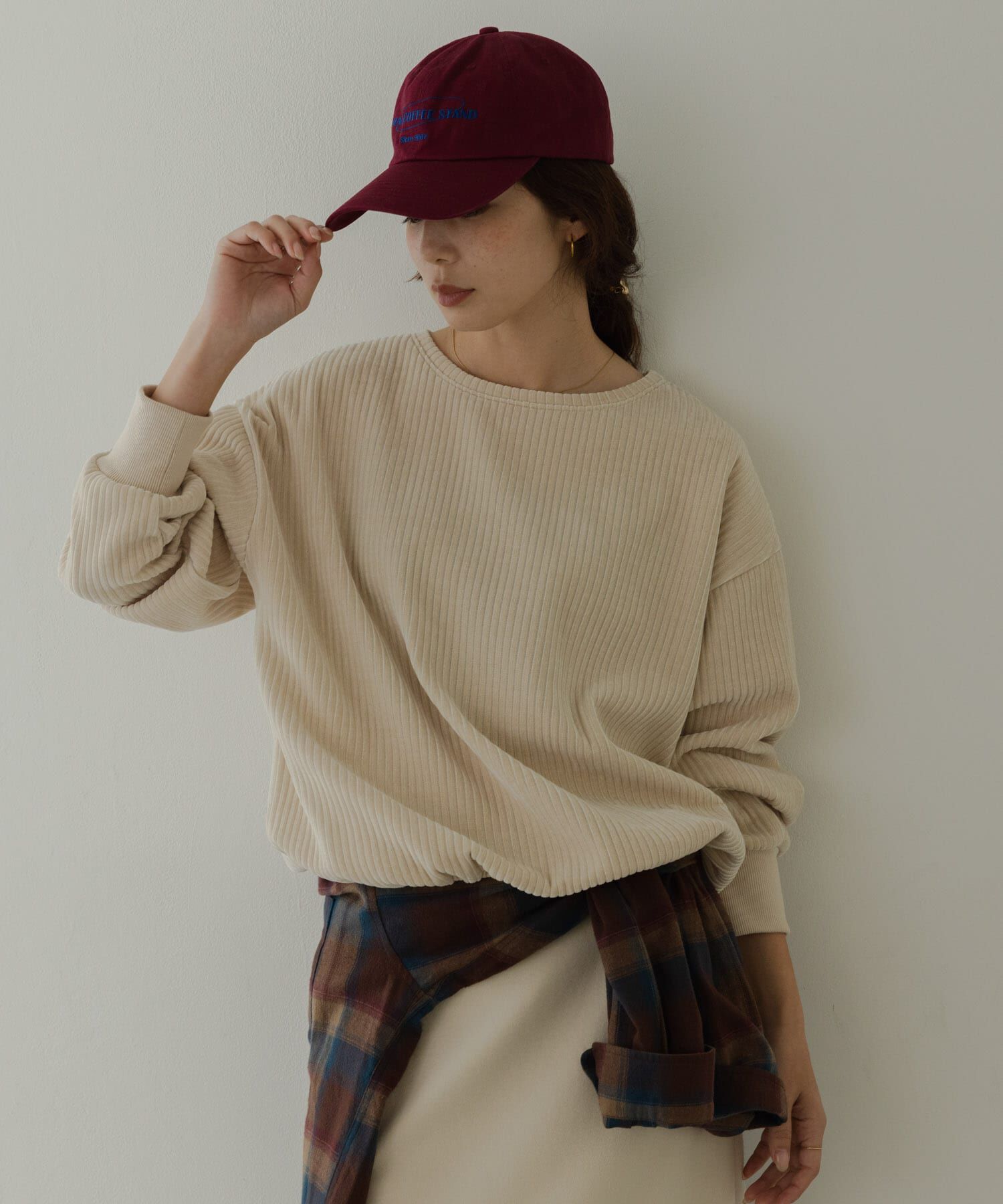 Sonny Label 「モールコーデュロイドロストプルオーバー」|Tシャツ・カットソー|アイボリー