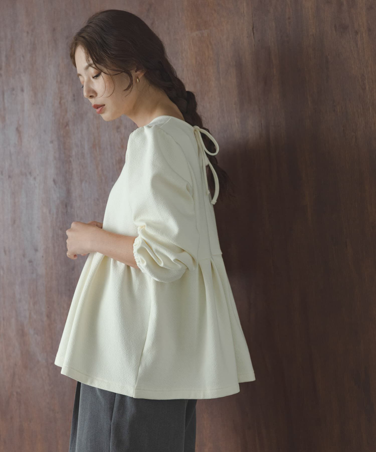 Sonny Label 「ペプラムダンボールカットプルオーバー」|Tシャツ・カットソー|