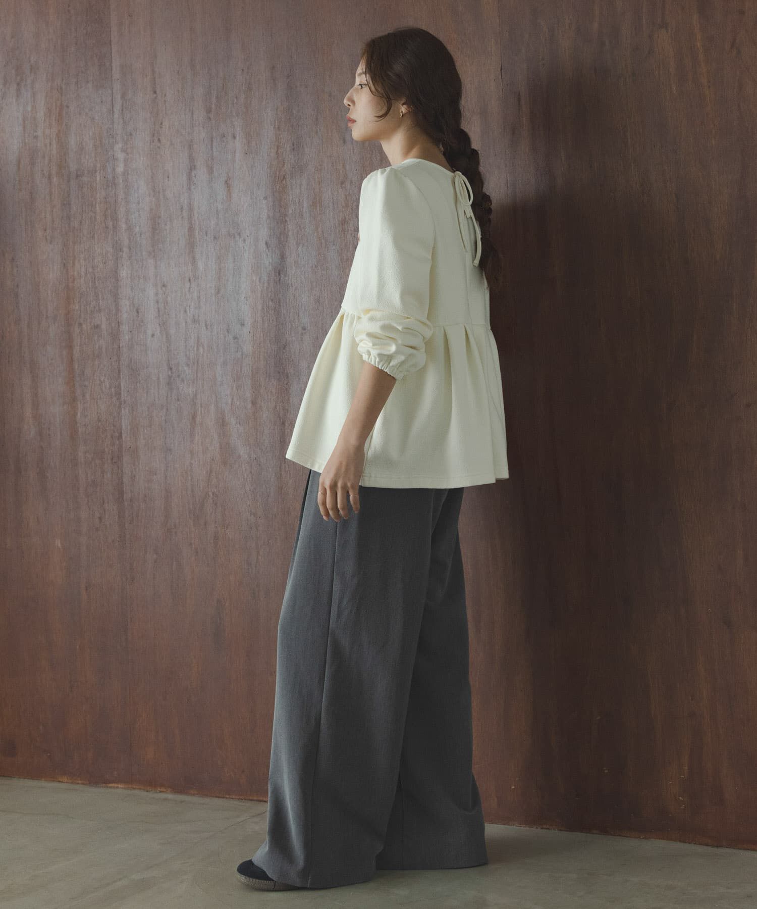 Sonny Label 「ペプラムダンボールカットプルオーバー」|Tシャツ・カットソー|