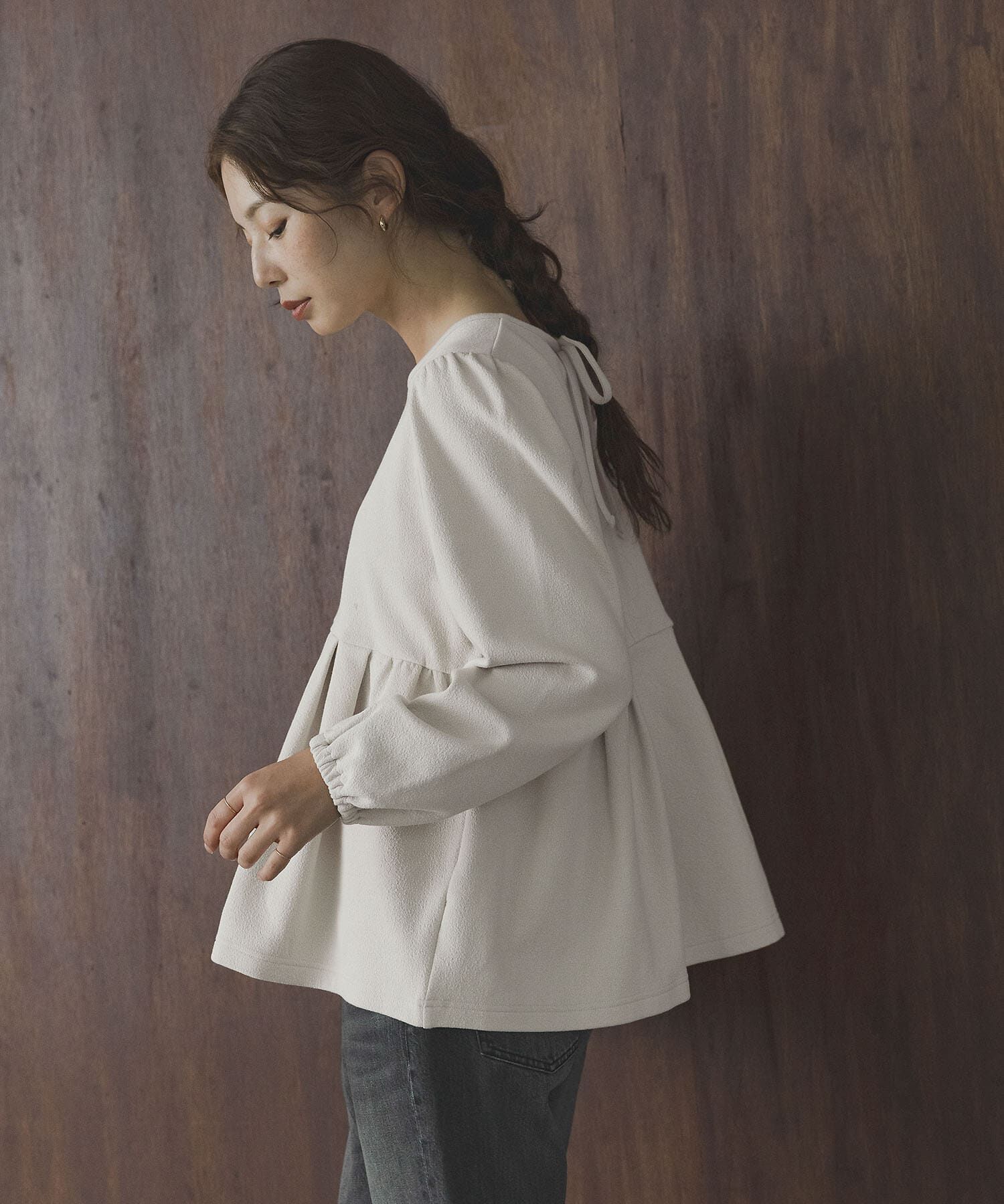 Sonny Label 「ペプラムダンボールカットプルオーバー」|Tシャツ・カットソー|