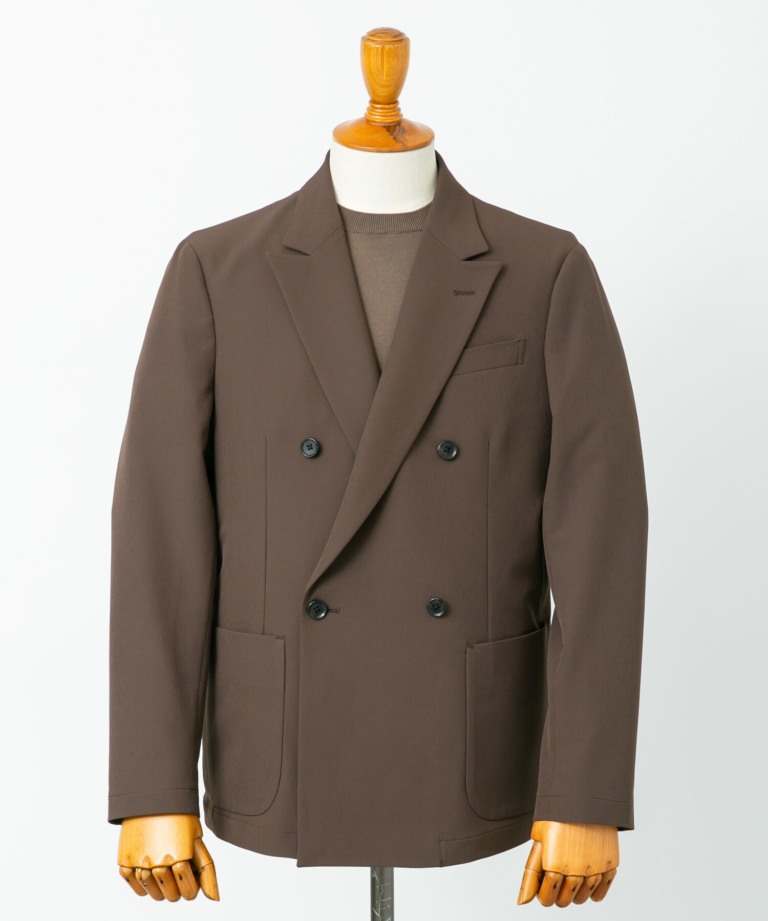 URBAN RESEARCH DOORS「LIFE STYLE TAILOR　4WAYストレッチコンフォータブルダブルジャケット」|その他|ブラウン