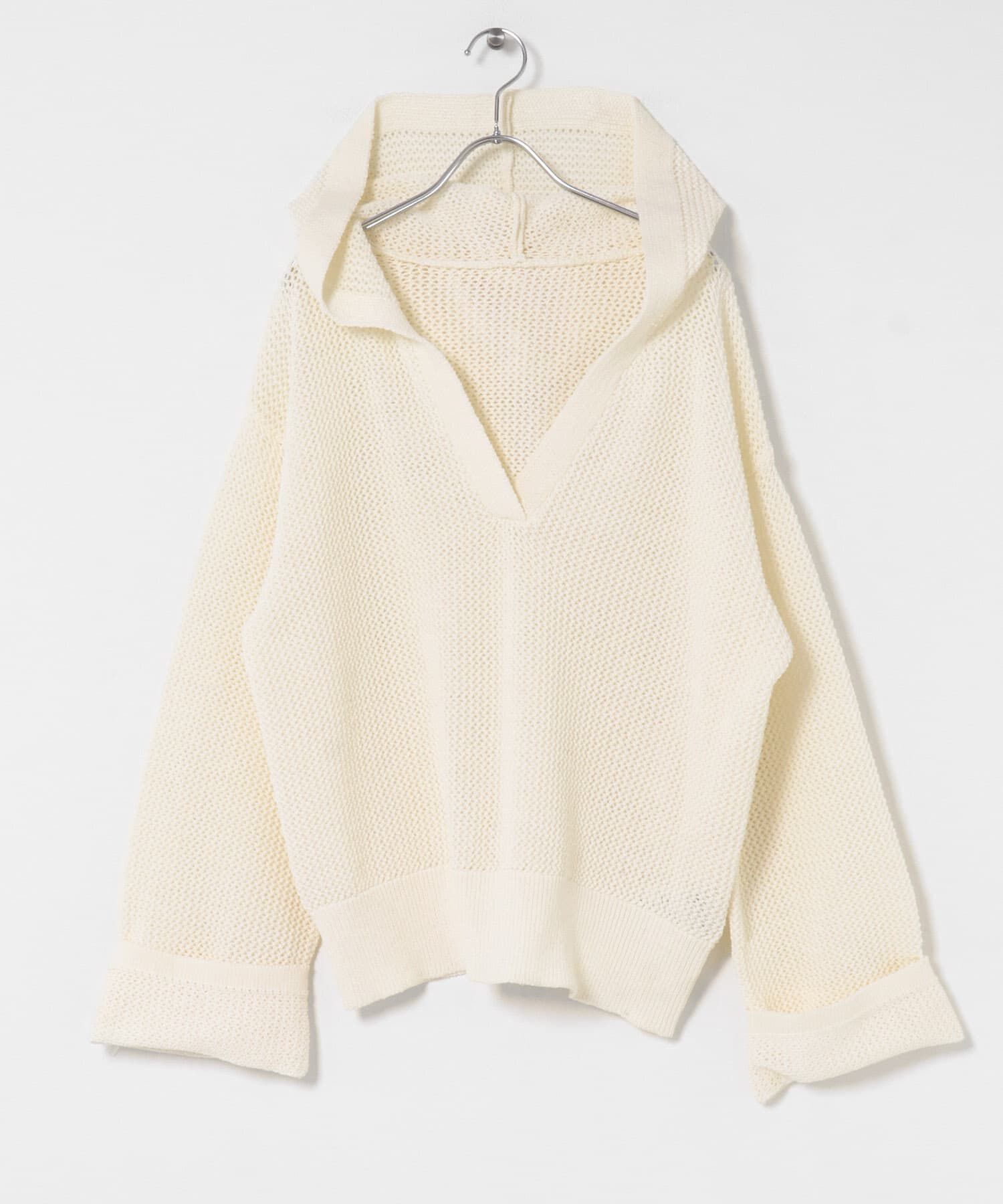 SENSE OF PLACE by URBAN RESEARCH「メッシュフーディーセーター」|ニット・セーター|