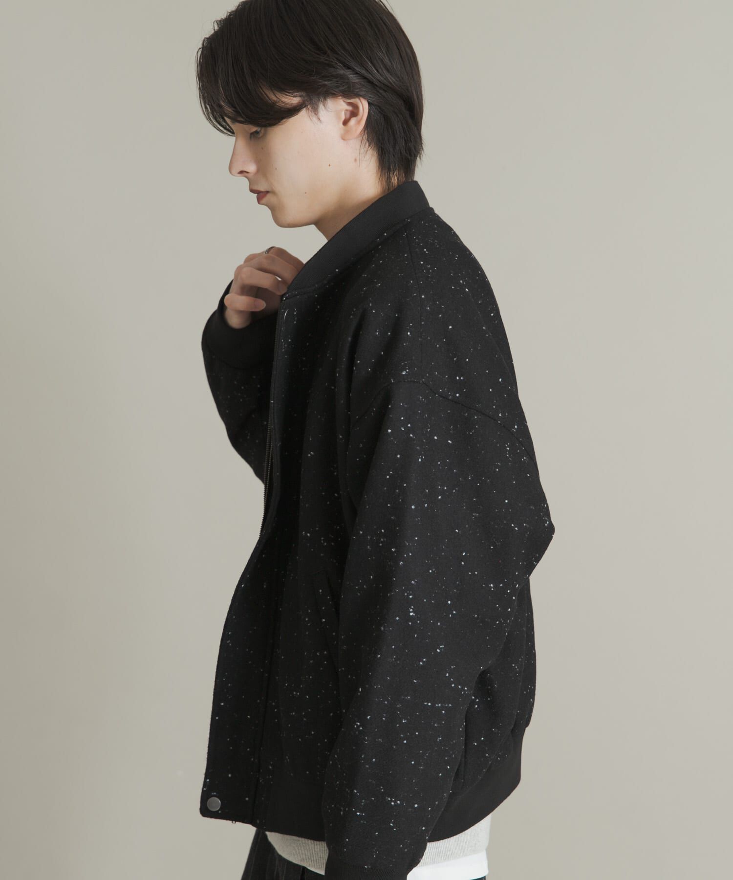 SENSE OF PLACE by URBAN RESEARCH「ウールタッチネップブルゾン」|ブルゾン・スタジャン|