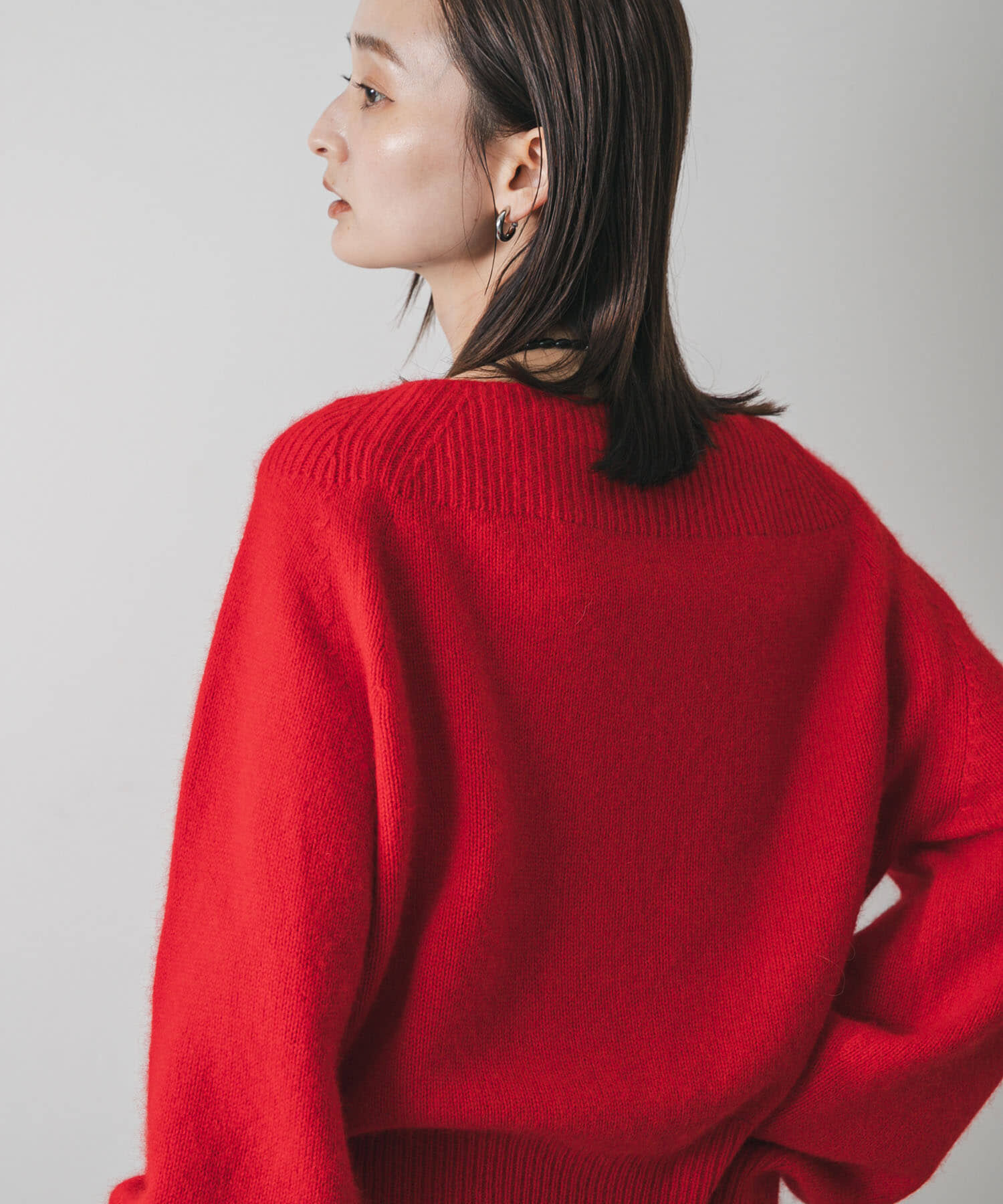 SENSE OF PLACE by URBAN RESEARCH「ボートネックヘアリーニット」|ニット・セーター|