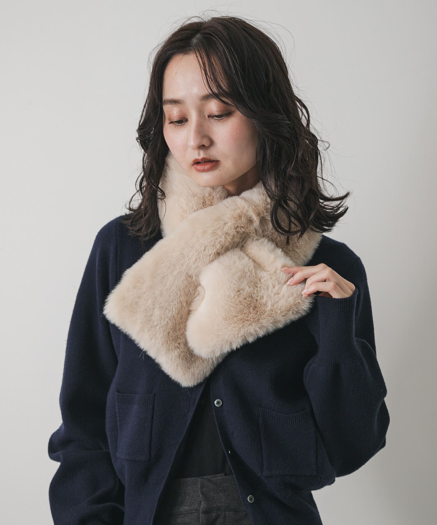 SENSE OF PLACE by URBAN RESEARCH「ボリュームエコファーティペット」|マフラー|